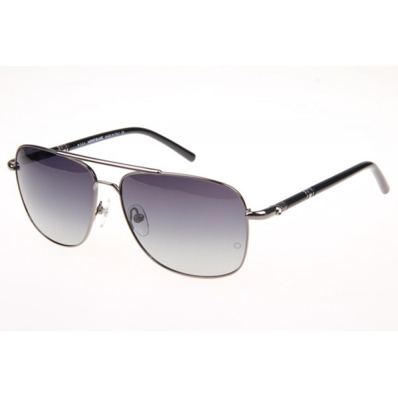 Mont Blanc MB508T Sunglasses In Gunmetal Gradient ...