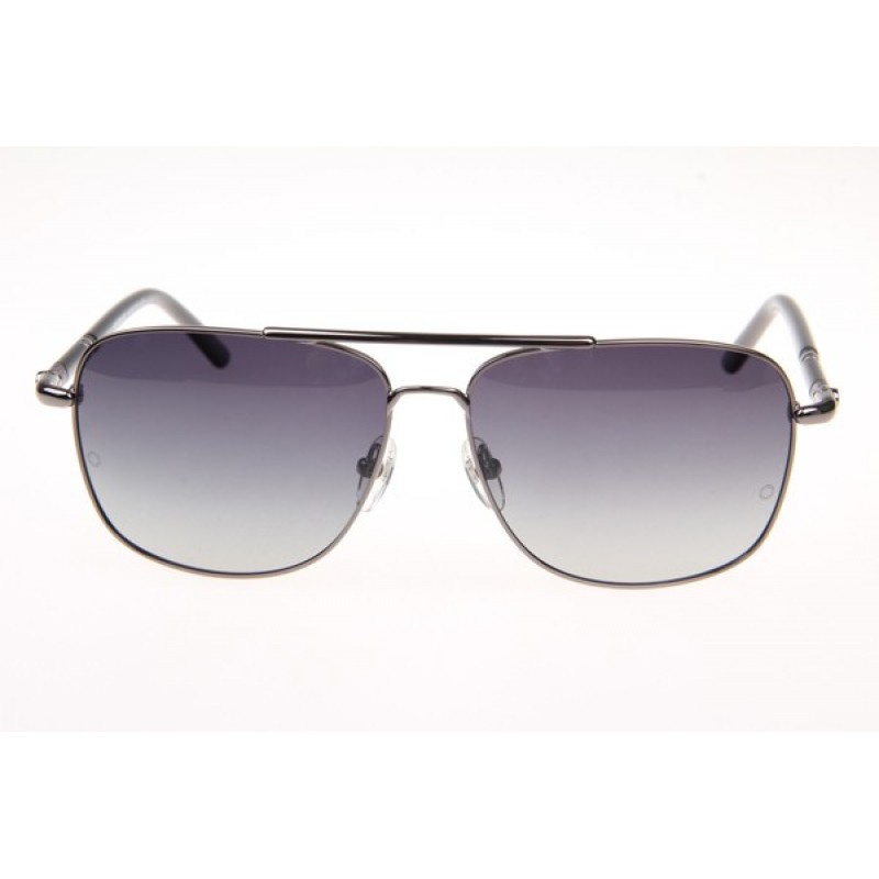 Mont Blanc MB508T Sunglasses In Gunmetal Gradient Grey