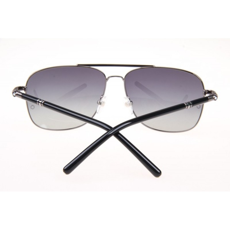 Mont Blanc MB508T Sunglasses In Gunmetal Gradient Grey