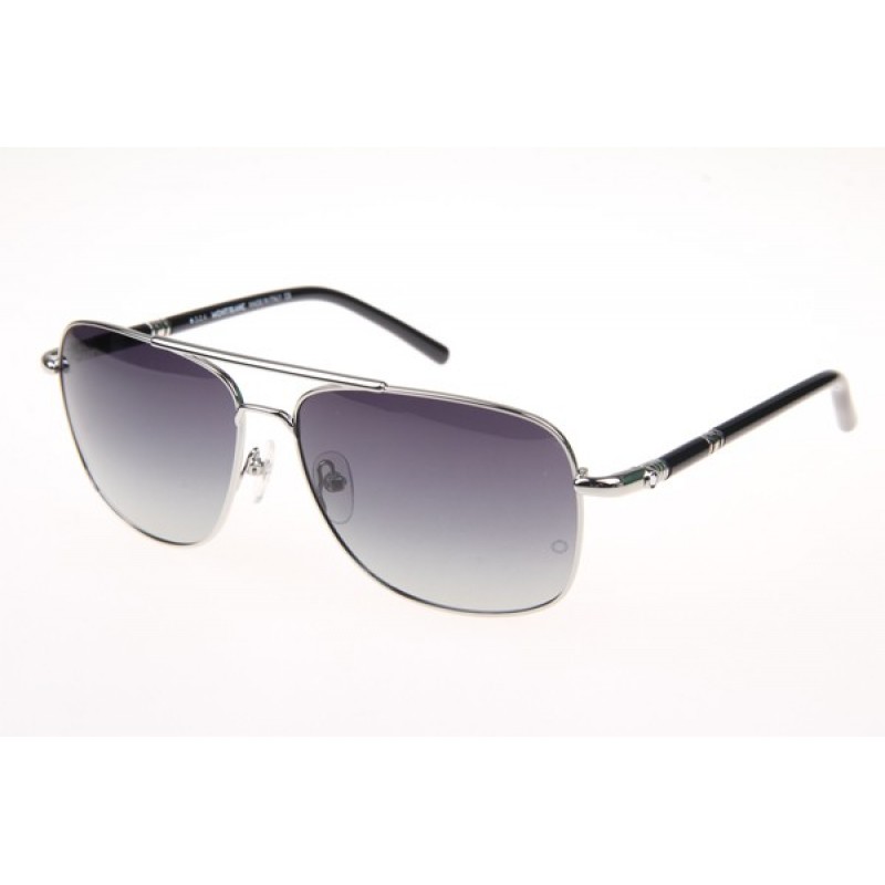 Mont Blanc MB508T Sunglasses In Silver Gradient Gr...