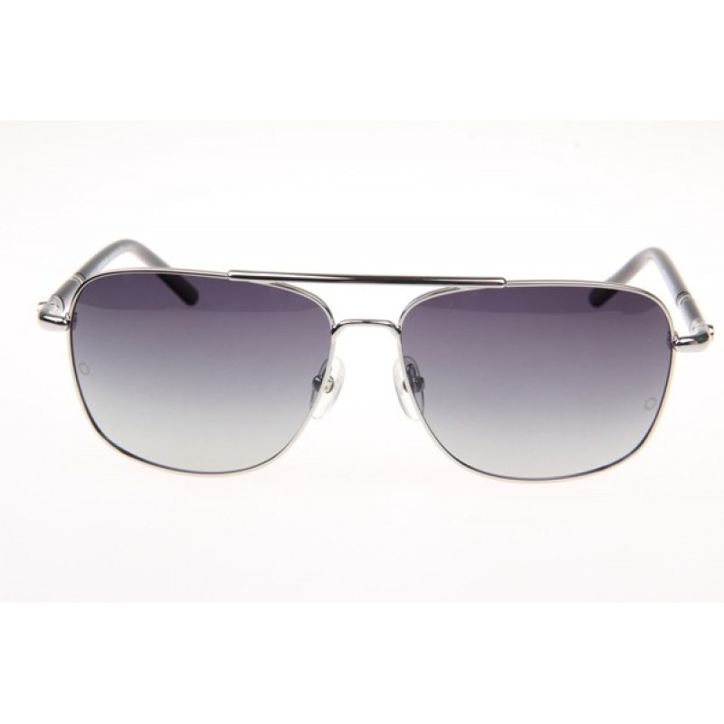 Mont Blanc MB508T Sunglasses In Silver Gradient Grey