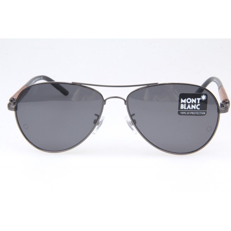 MontBlanc MB409S Sunglasses in Gunmetal Grey