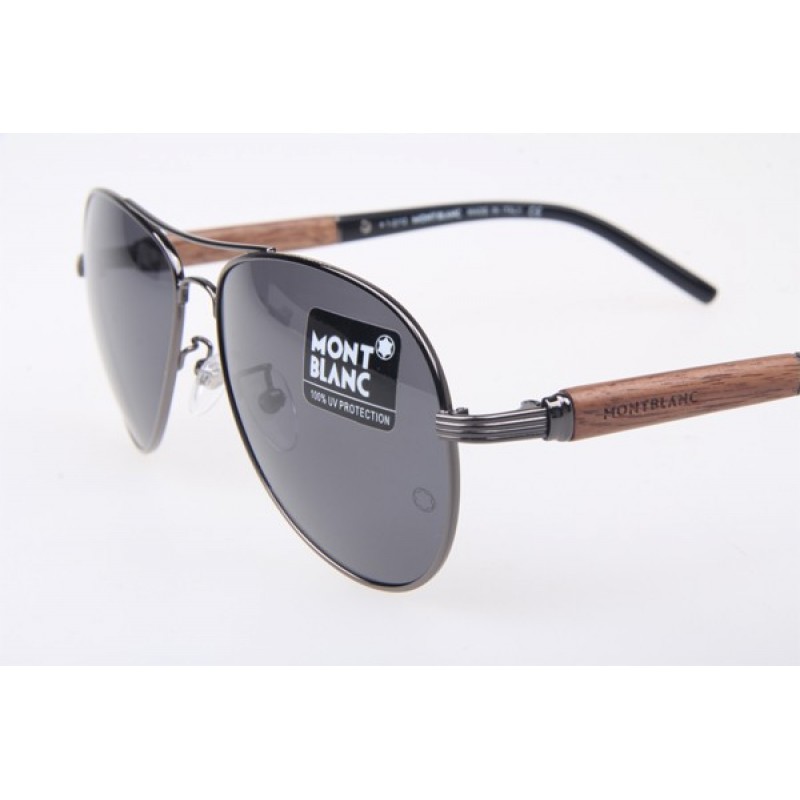 MontBlanc MB409S Sunglasses in Gunmetal Grey