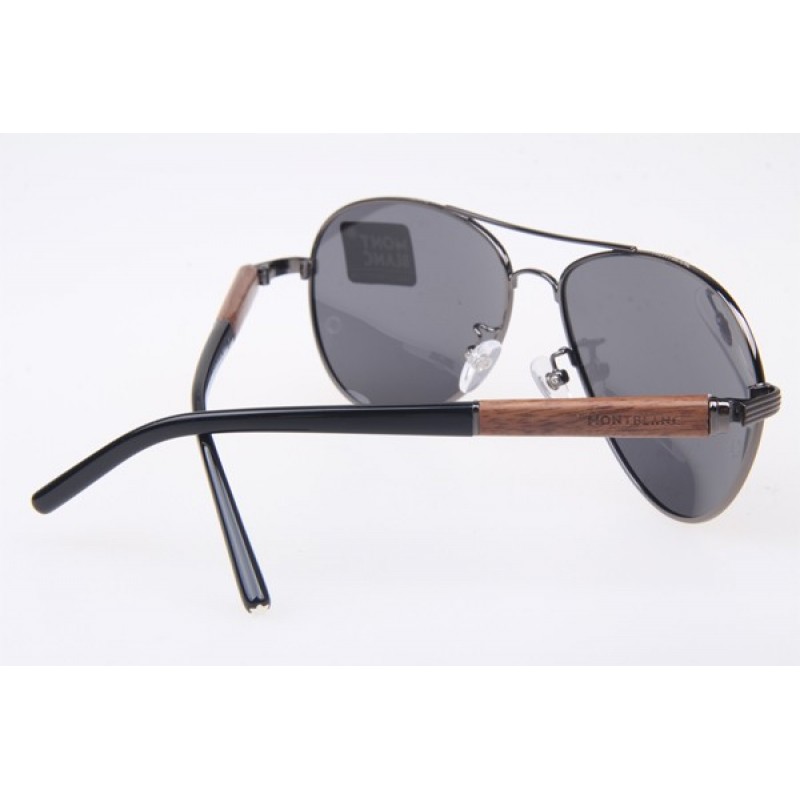 MontBlanc MB409S Sunglasses in Gunmetal Grey