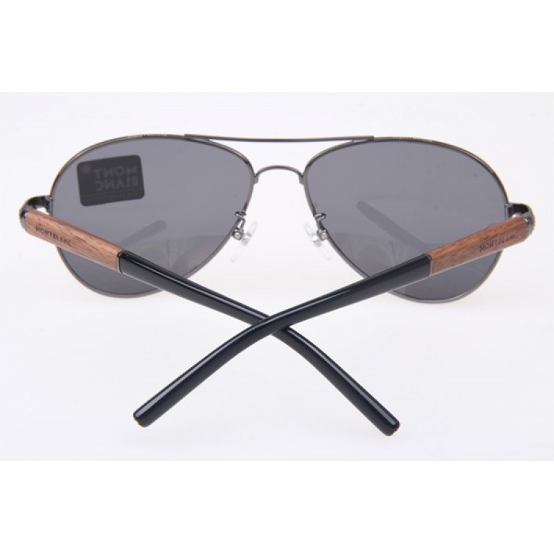 MontBlanc MB409S Sunglasses in Gunmetal Grey