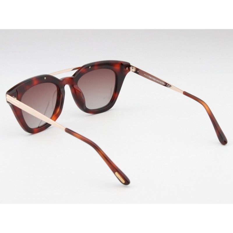 TomFord TF575-F-S Sunglasses In Tortoise Coffee