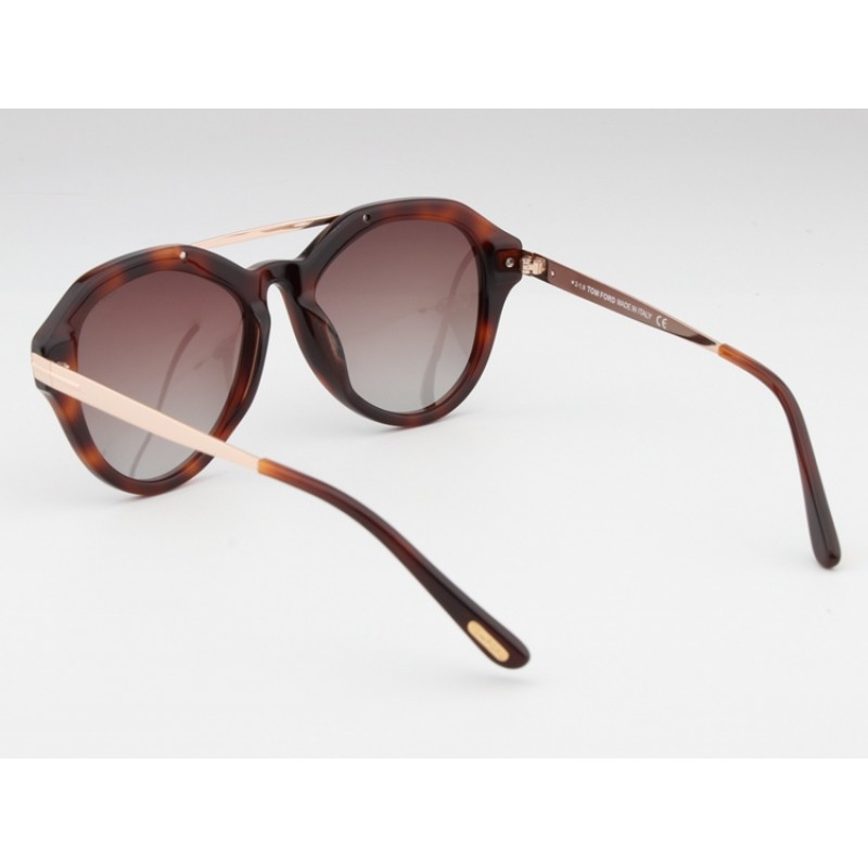 TomFord TF576-F-S Sunglasses In Tortoise Coffee