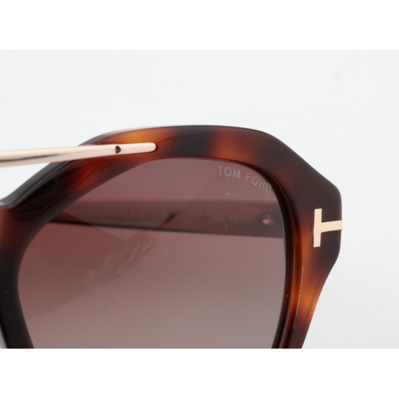 TomFord TF576-F-S Sunglasses In Tortoise Coffee