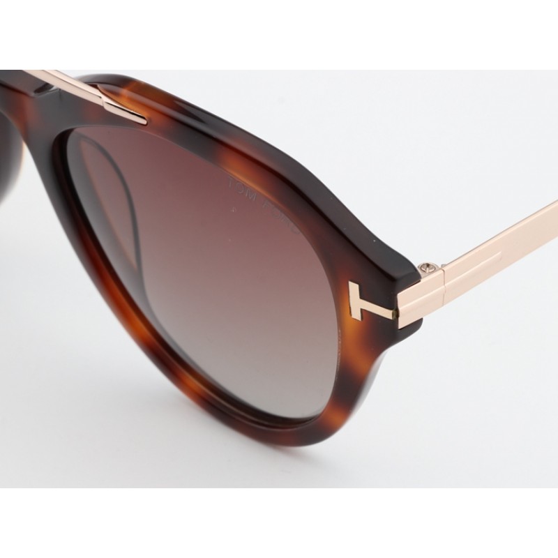 TomFord TF576-F-S Sunglasses In Tortoise Coffee