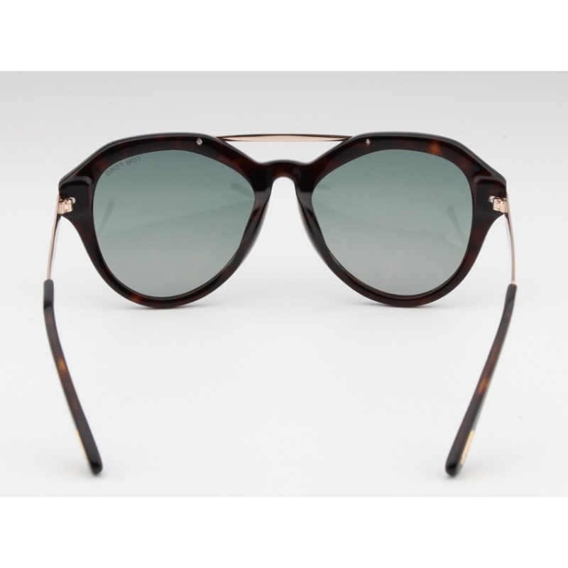 TomFord TF576-F-S Sunglasses In Tortoise Grey Anna-2