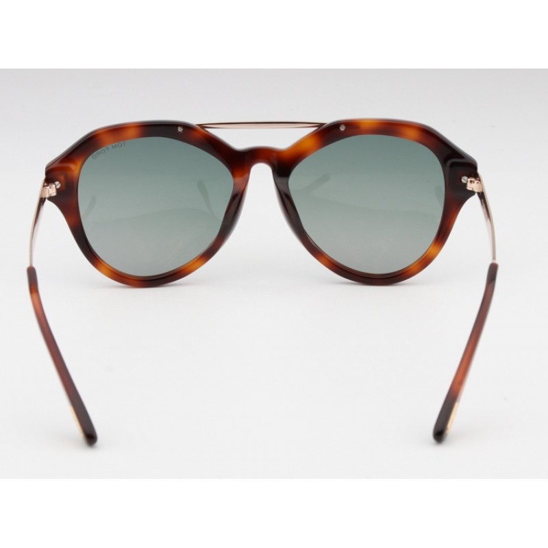 TomFord TF576-F-S Sunglasses In Tortoise Grey