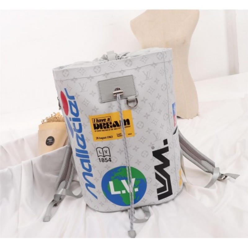 Louis Vuitton LV Chalk Backpack M44615 Ladies Top Grade LV Bag white