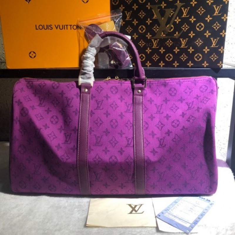 Louis Vuitton Keepall Bandouliere 50 M44644 purple