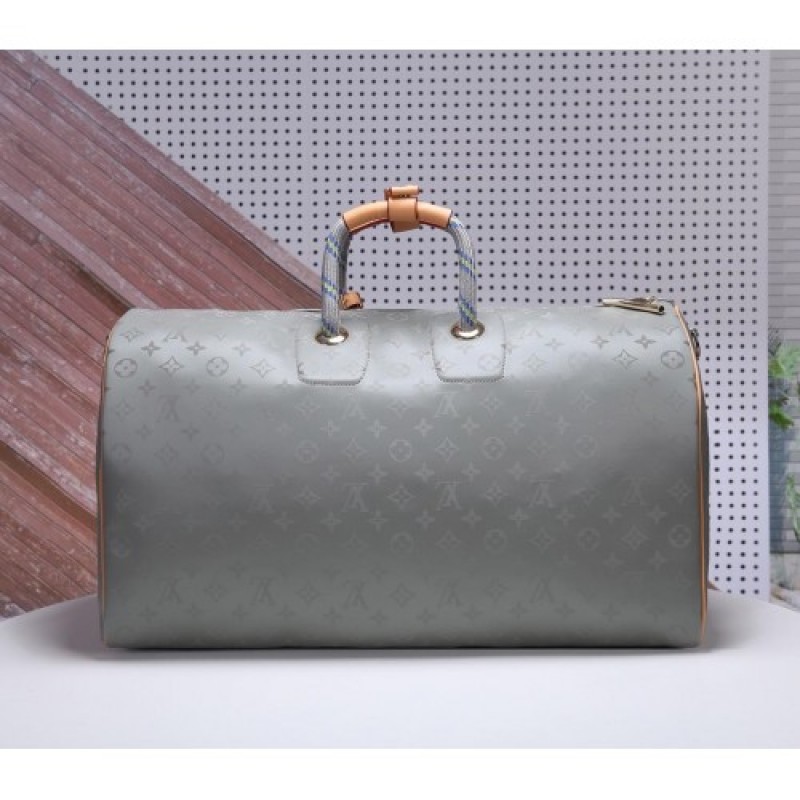 Louis Vuitton LV Keepall 50 Titanium Travel Bag M43886