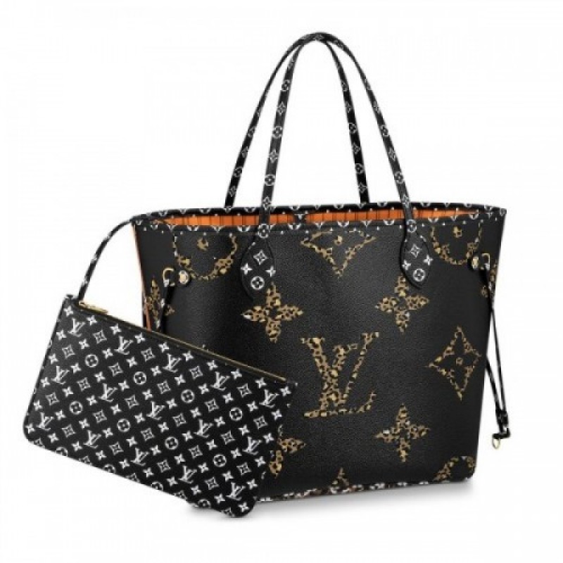 Louis Vuitton Giant Jungle Monogram Neverfull Black M44676