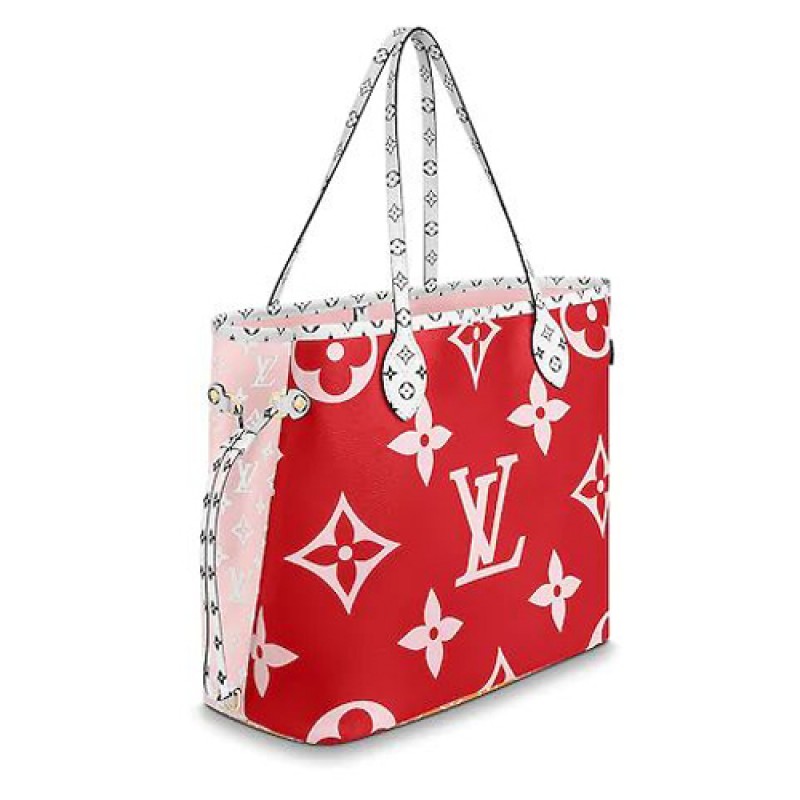 Louis Vuitton ladies beach Handbag cherry red M44568
