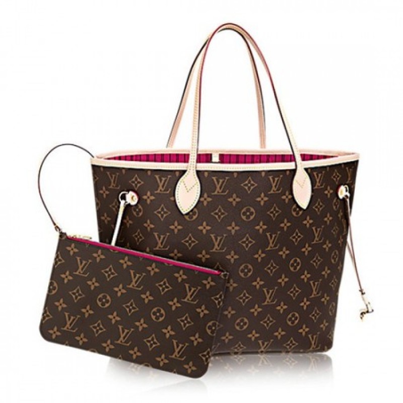 Louis Vuitton Neverfull Medium Handbag-Mommy Bag-LV Monogram M41178