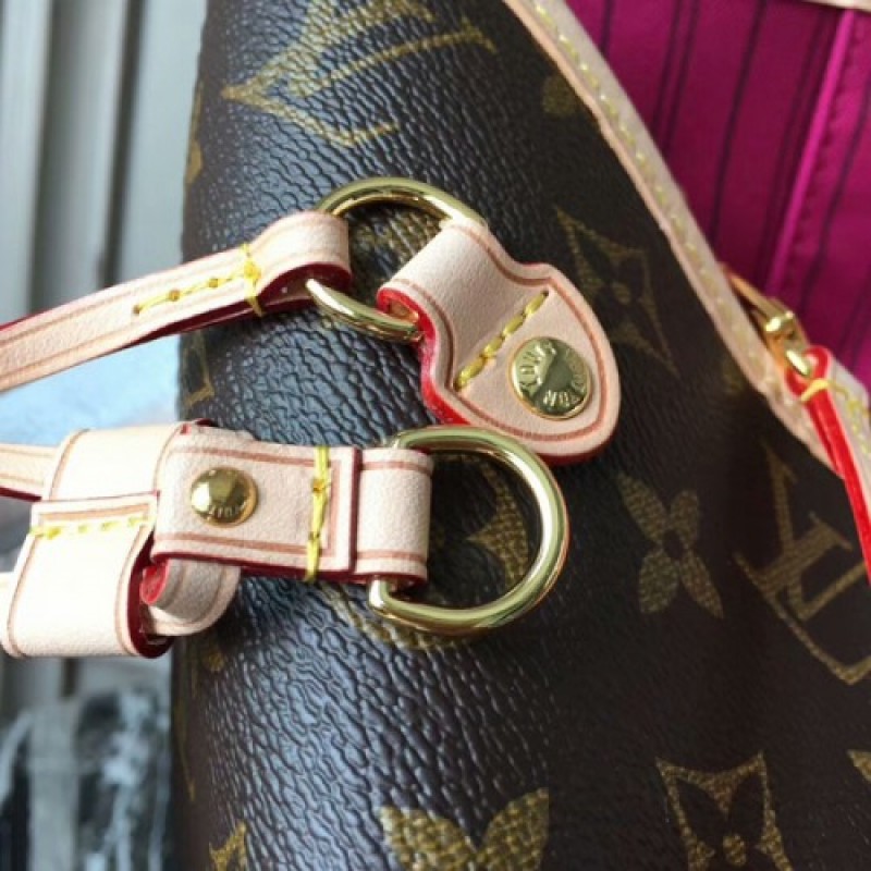 Louis Vuitton Neverfull Medium Handbag-Mommy Bag-LV Monogram M41178