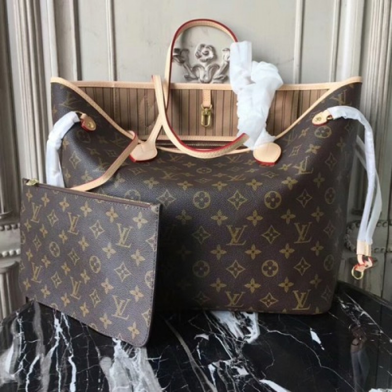 Louis Vuitton Classic Monogram pattern Neverfull MM mother-and-child M40995 