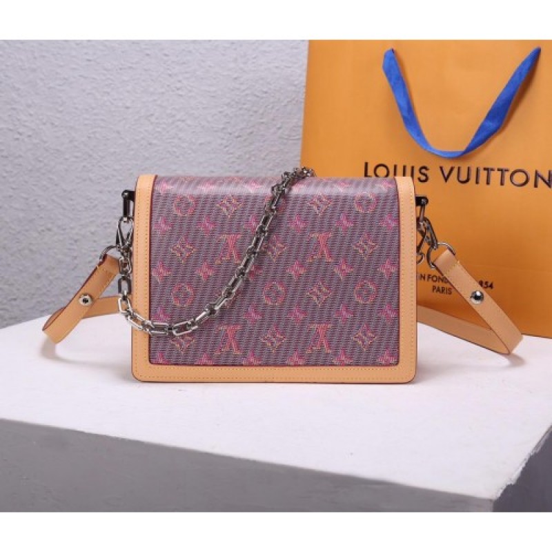 Louis Vuitton LV Dauphine MM with Pink Monogram Pop Print M55452