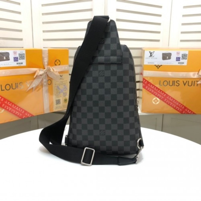 Louis Vuitton Damier Graphite Maps Renaissance Avenue Sling Bag N40237