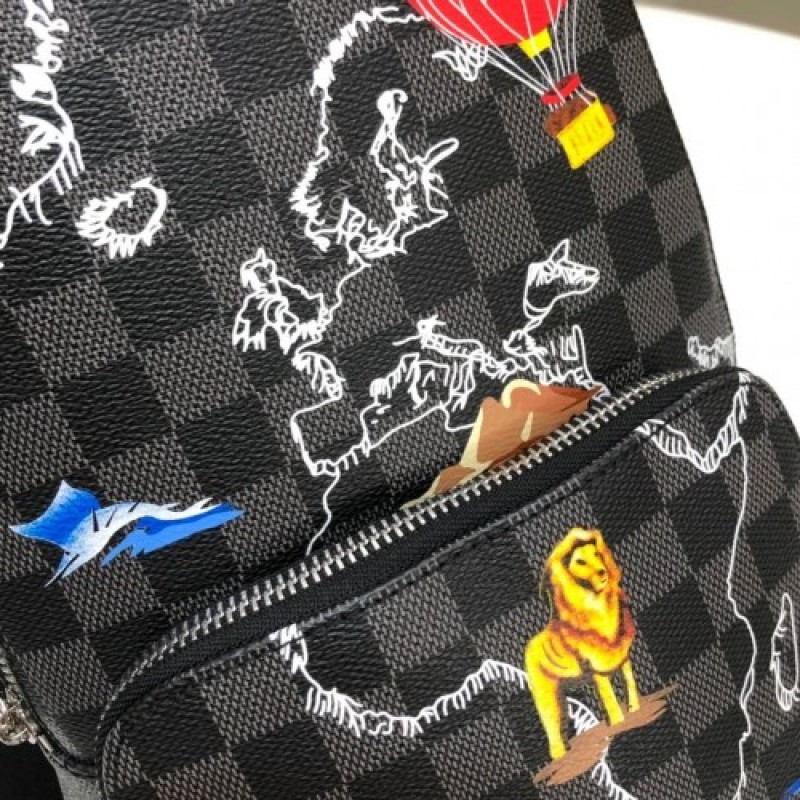 Louis Vuitton Damier Graphite Maps Renaissance Avenue Sling Bag N40237