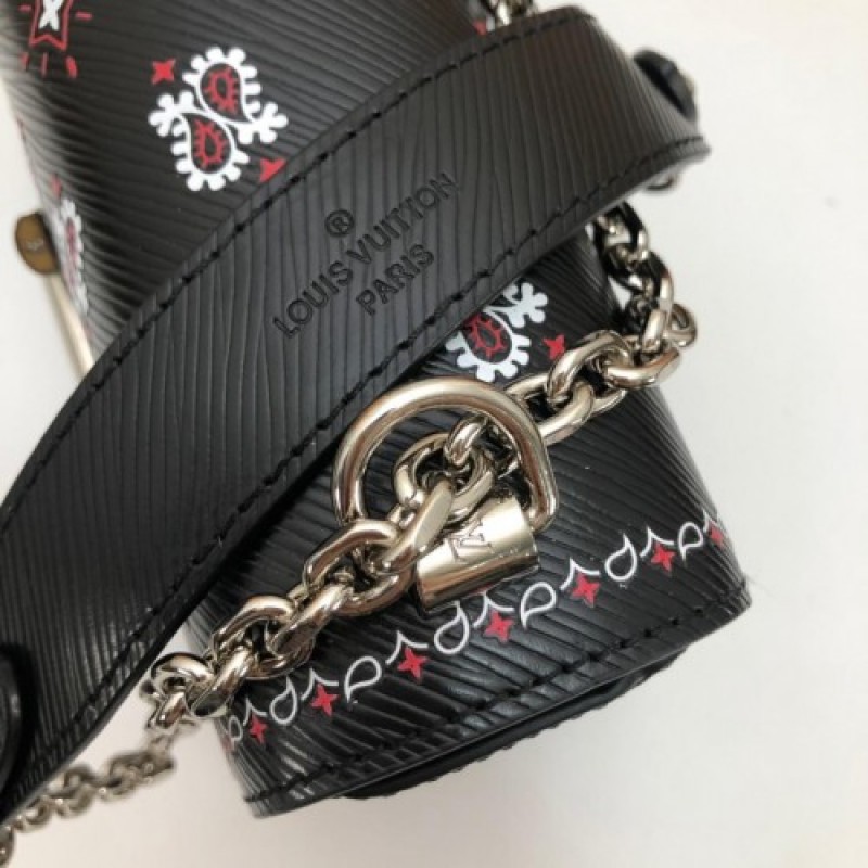 Louis Vuitton LV Twist MM M53929 with Printed Flowers and Arabesques