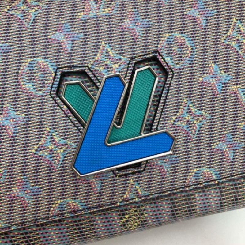 Louis Vuitton LV Twist MM Monogram LV Pop print Blue M55480