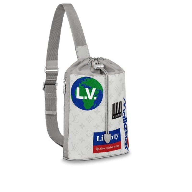 Louis Vuitton Shoulder Bag Chalk Sling Monogram M4...