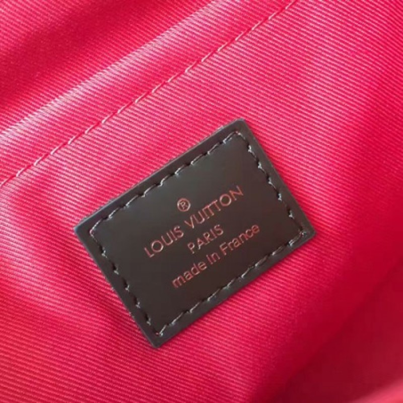 Louis Vuitton Damier Ebene Shoulder Handbag Brown MPNN53000