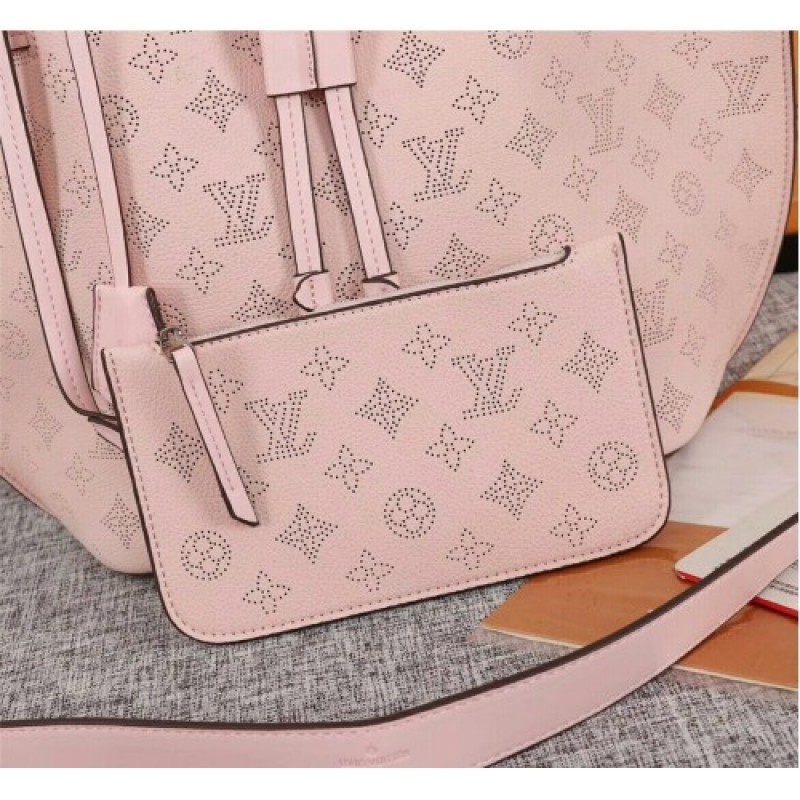 Louis Vuitton Monogram Mahina Girolata Hand-to-shoulder Dual Purpose Bag Pink Purple M54401
