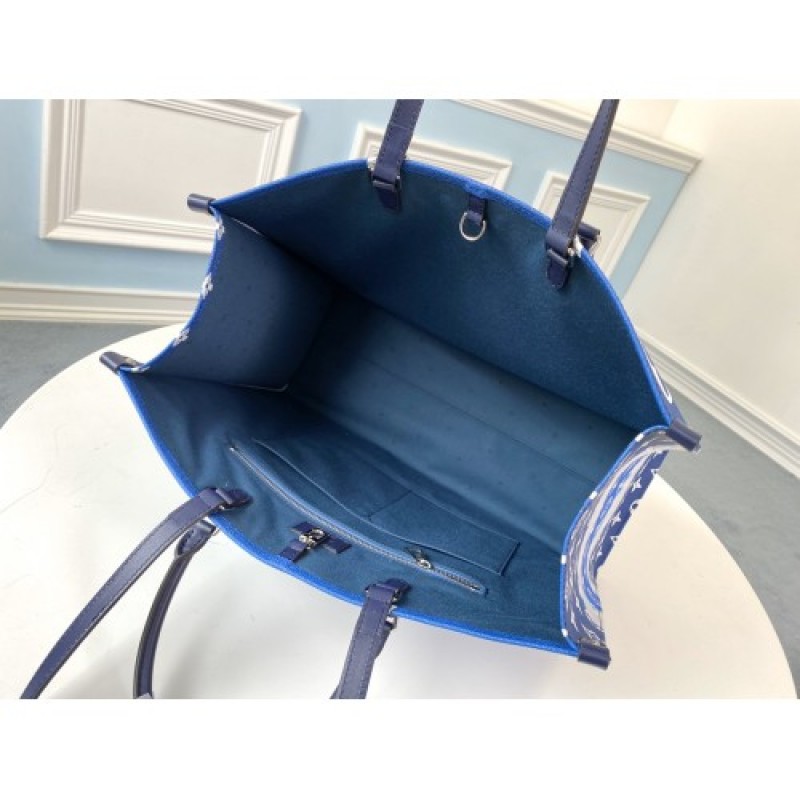 LV Escale OnTheGo GM Autres Toiles Monogram in Blue Handbags M45120