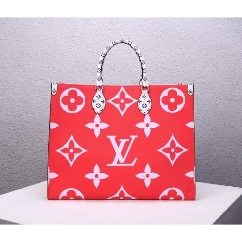 Louis Vuitton M44569 Rose Red ONTHEGO Handbag
