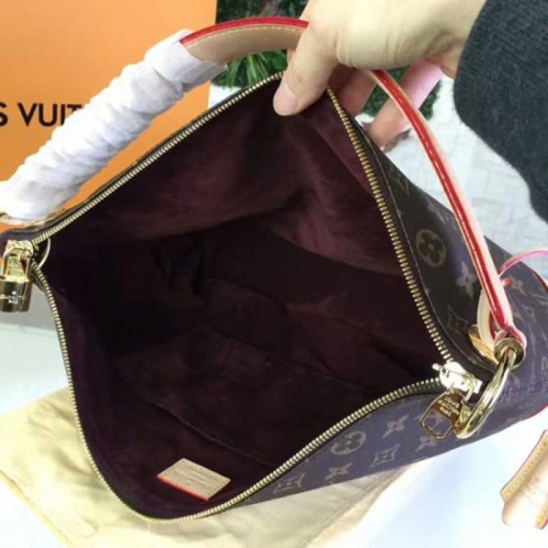 LOUIS VUITTON Monogram Berri PM Shoulder Bag Brown M41623
