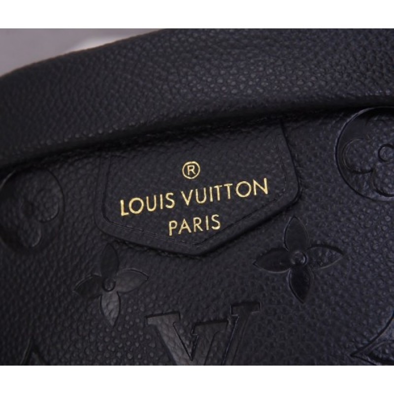 Louis Vuitton LV M44812 Monogram Empreinte belt bag chest bag Black