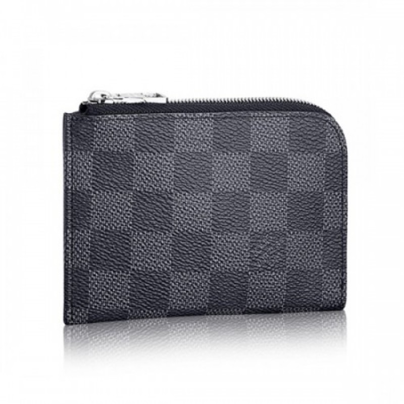 Louis Vuitton Coin Purse N63237 Damier Graphite Ca...