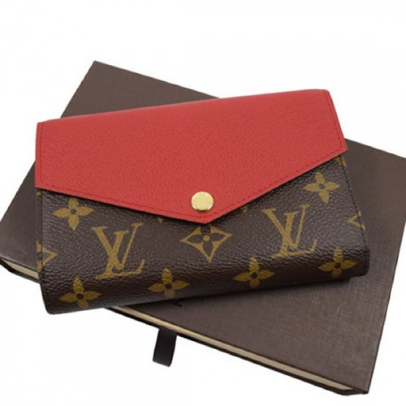 Louis Vuitton M60140 Pallas Compact Wallet Monogram Canvas