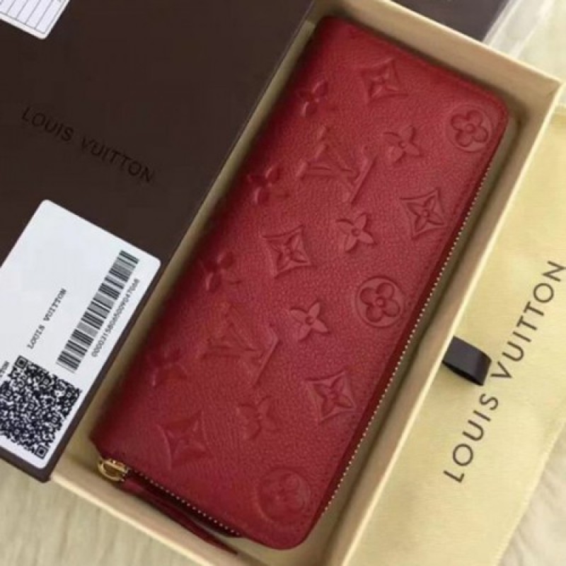 Louis Vuitton M60169 Clemence Wallet Monogram Empreinte Leather