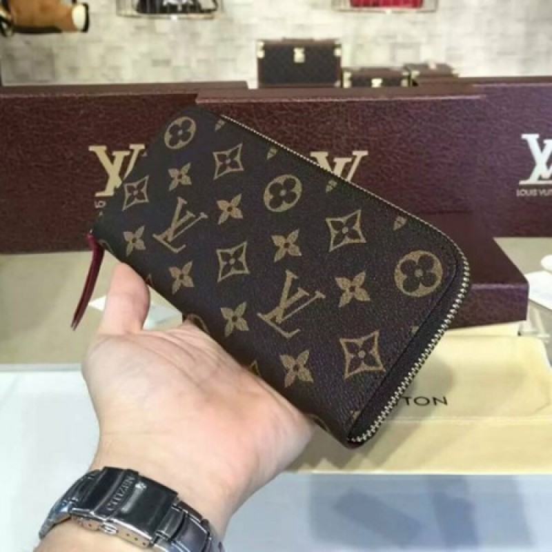 Louis Vuitton M60742 Clemence Wallet Monogram Canvas