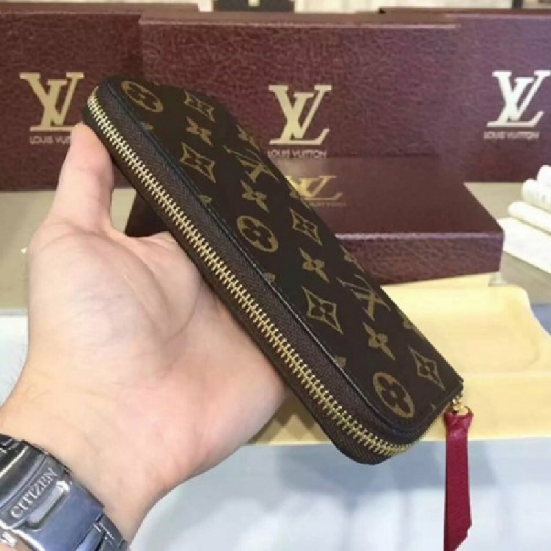 Louis Vuitton M60742 Clemence Wallet Monogram Canvas