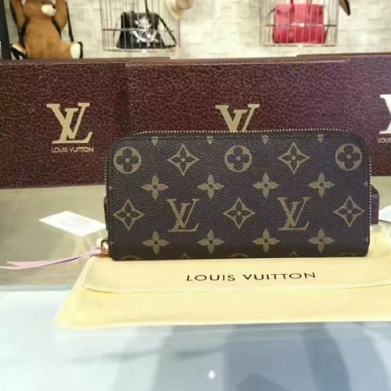 Louis Vuitton M61298 Clemence Wallet Monogram Canvas