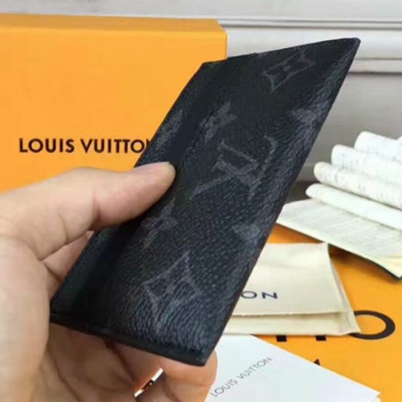 Louis Vuitton M62170 Porte Cartes Double Monogram Eclipse Canvas