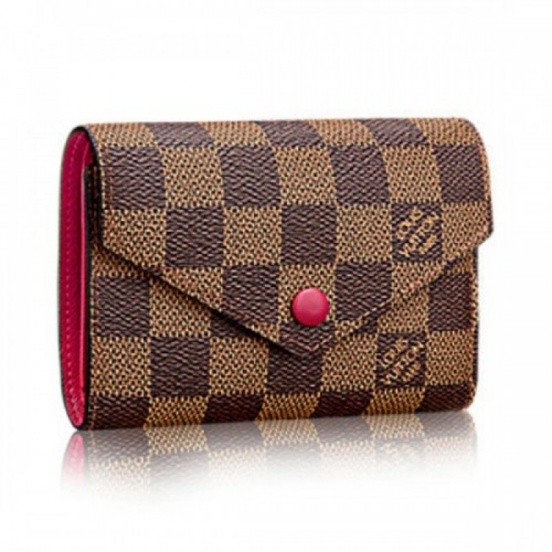 Louis Vuitton N41659 Victorine Wallet Damier Ebene Canvas