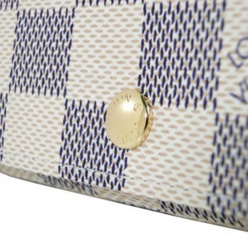 Louis Vuitton N60020 4 Key Holder Damier Azur Canvas