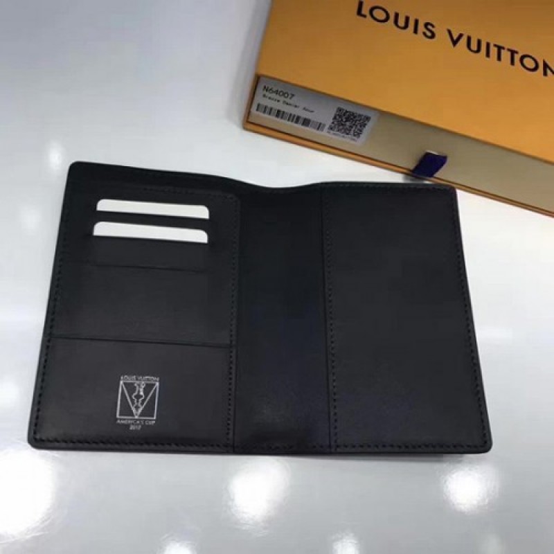 Louis Vuitton N60101 Passport Cover Damier Cobalt Canvas