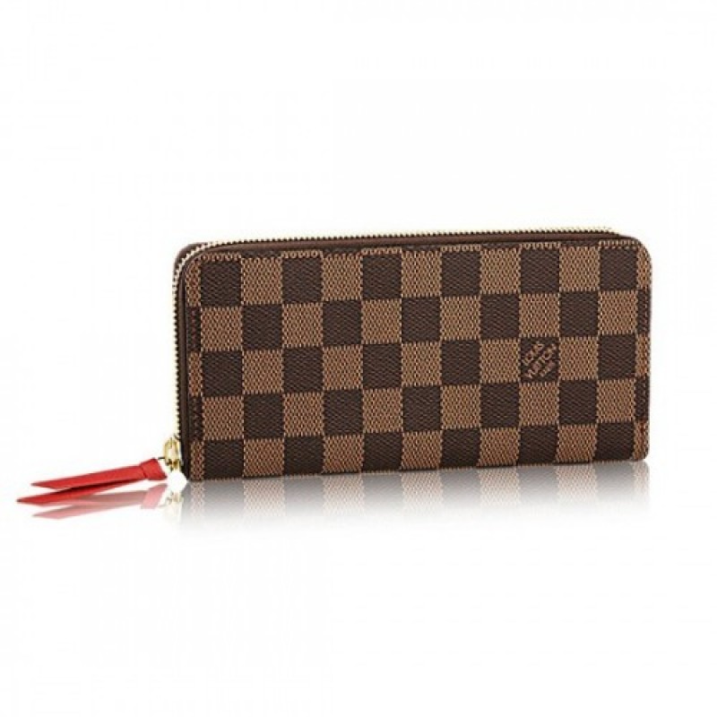 Louis Vuitton N60534 Clemence Wallet Damier Ebene ...