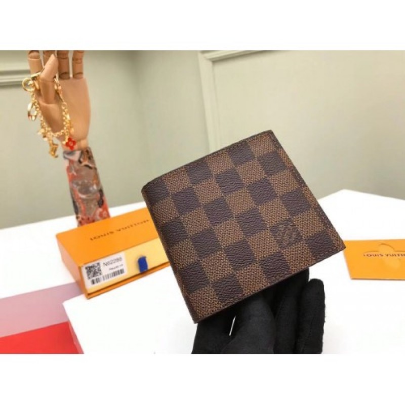 Louis Vuitton N61675 Marco Wallet Damier Ebene Canvas