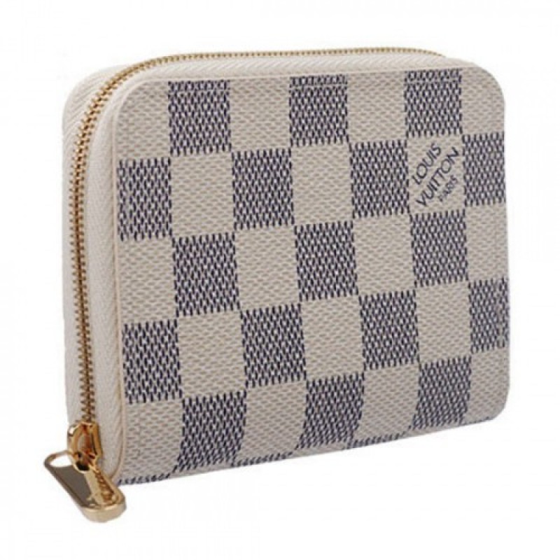 Louis Vuitton N63069 Zippy Coin Purse Damier Azur Canvas