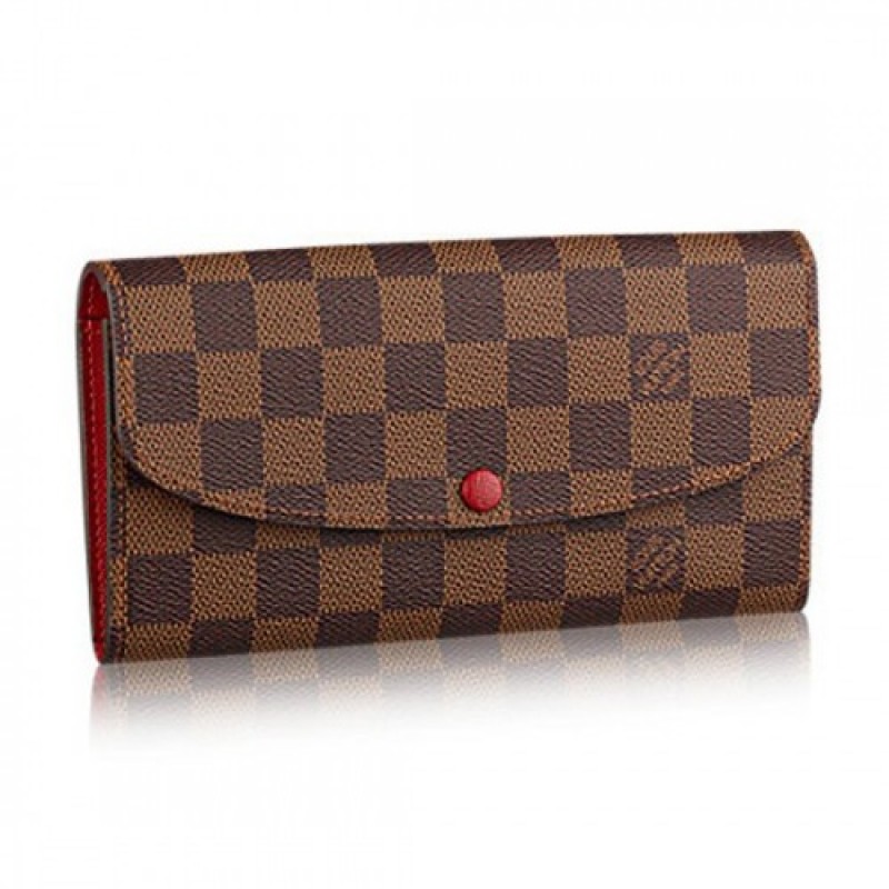 Louis Vuitton N63544 Emilie Wallet Damier Ebene Ca...