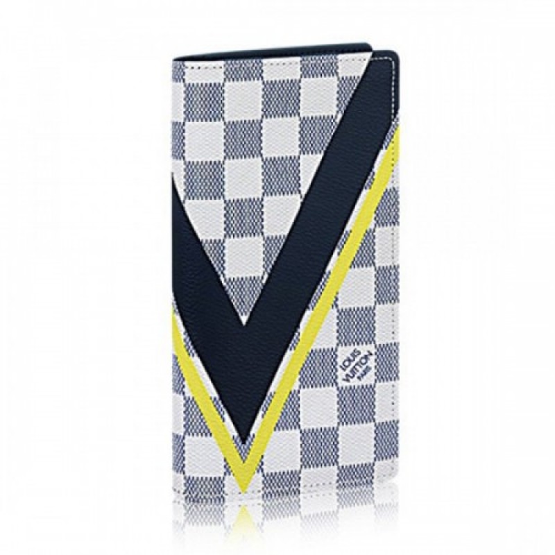 Louis Vuitton N64007 Brazza Wallet Damier Azur Can...